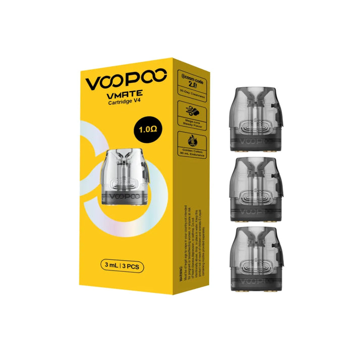 VOOPOO VMATE Cartridge V4 Replacement Pods - 3 Pack