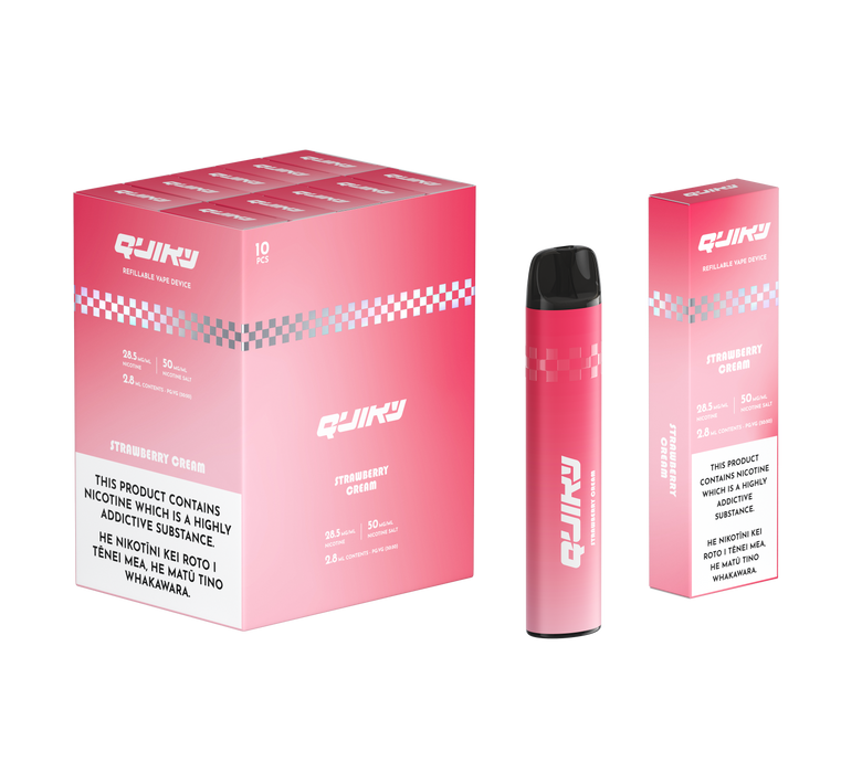 QUIKY Refillable - Strawberry Cream 50mg/mL