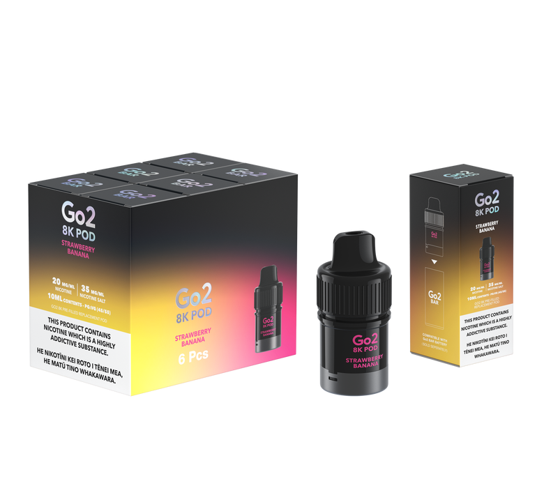Go2 8K Pods - Strawberry Banana