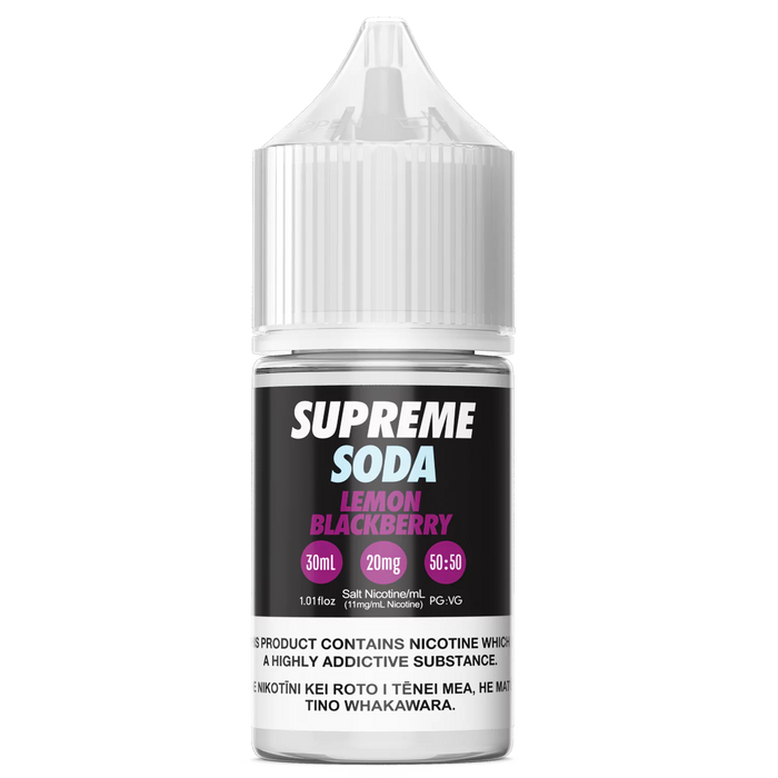 Supreme Soda Salts - Lemon Blackberry (PKA Supreme Lemonade Salts  - Blackcurrant)