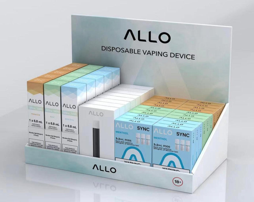Allo Cardboard Display Unit (GR) - Lion Labs Wholesale