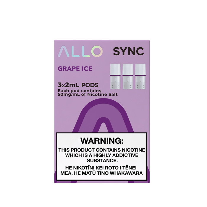ALLO Sync Pre-filled Pods - Grape Ice (3pcs/pk) - Lion Labs Wholesale