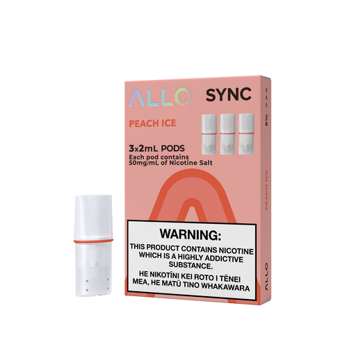ALLO Sync Pre-filled Pods - Peach Ice (3pcs/pk) - Lion Labs Wholesale