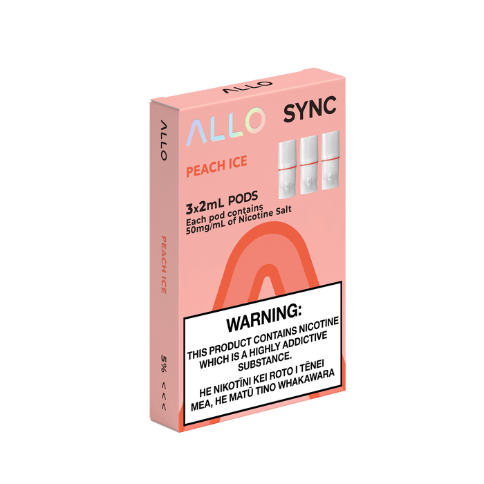ALLO Sync Pre-filled Pods - Peach Ice (3pcs/pk) - Lion Labs Wholesale