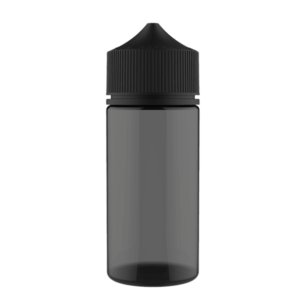 Genuine Chubby Gorilla bottles 100mL V3 Black w Black cap CGUB1-100MLV3-BKBK - Lion Labs Wholesale
