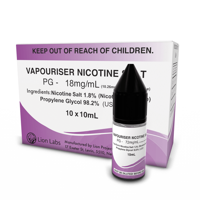 NicShot Vapouriser Nicotine WS (10 x 10mL) - Lion Labs Wholesale
